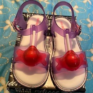 NWT Mini Melissa girls adorable sandals